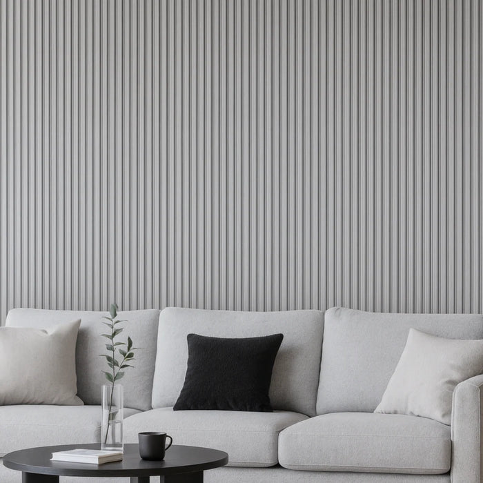 Panel Haus - WPC Grey Oak Wood Effect Fluted Wall Panels
