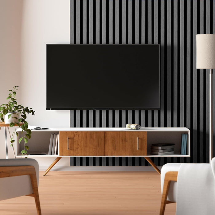 Panel Haus Colour Grey Slat Panel - 240cm x 60cm