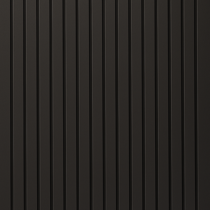 Panel Haus Colour Black Slat Panel - 240cm x 60cm