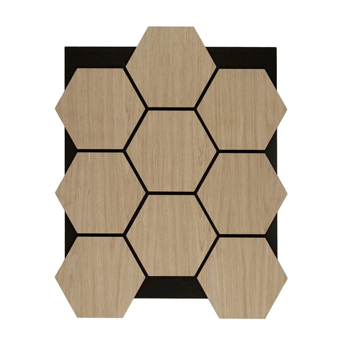 Panel Haus Oak Hexagon Wall Panel - 70cm x 60cm