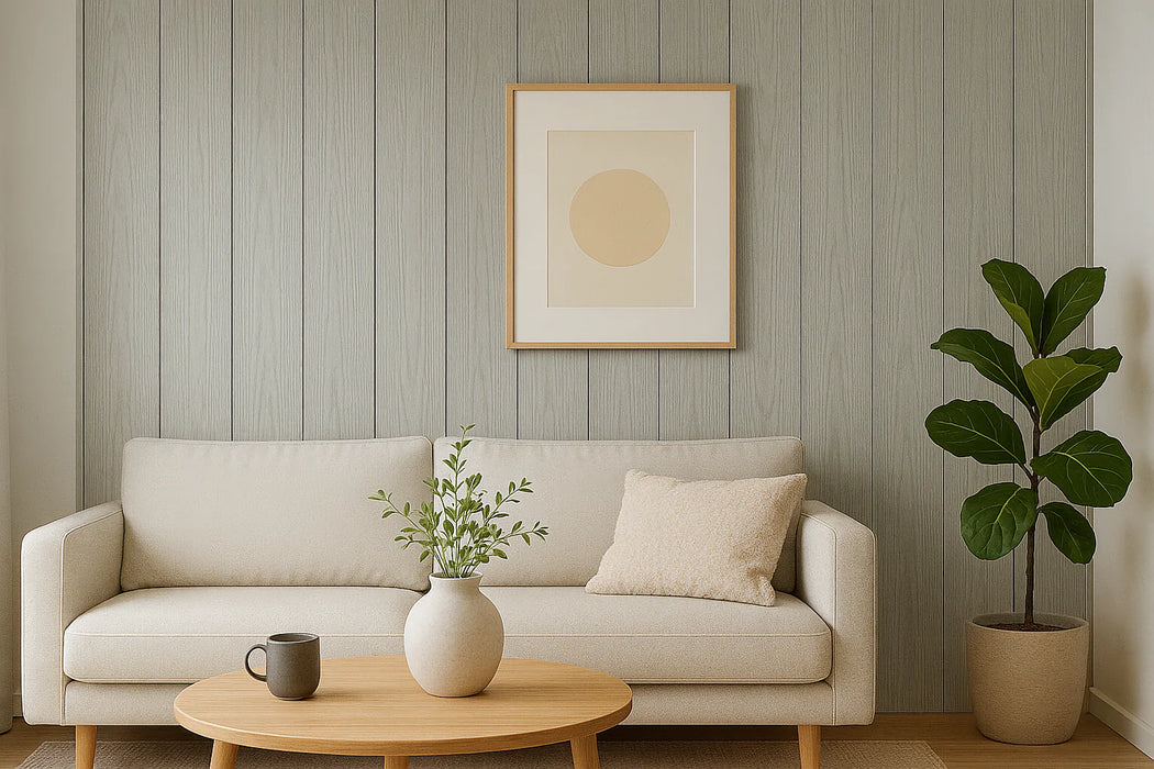 Panel Haus - WPC Grey Oak Wood Effect Flat Wall Panels