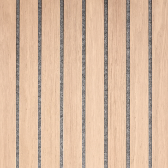 Panel Haus Oak on Grey Felt Wide Slat - 240cm x 60cm