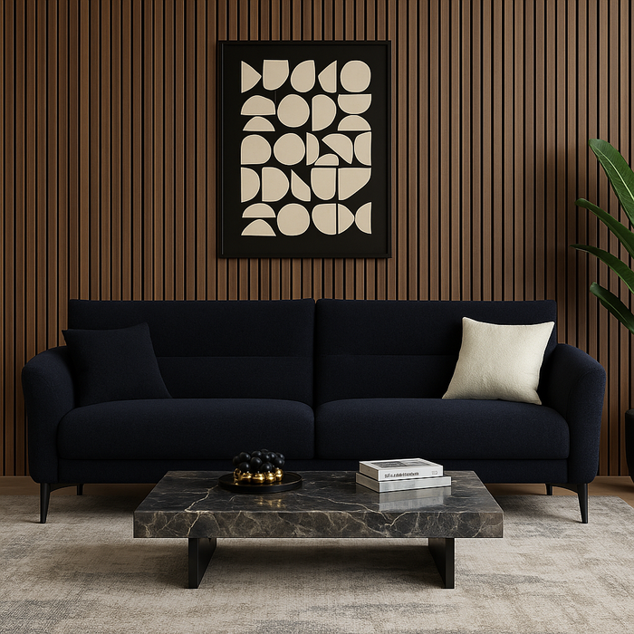 Panel Haus Walnut Acoustic Slatted Wood Wall Panels- 240cm x 60cm