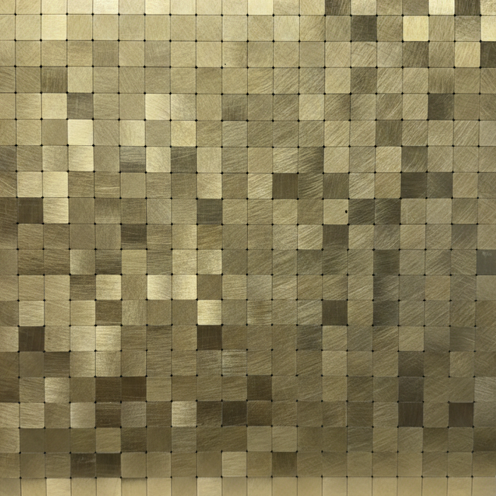 Panel Haus Self Adhesive Wall Tiles - Square Gold 30cm x 30cm (10 pack)