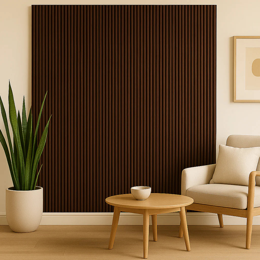 Wpc Walnut Panel Haus - WPC Walnut Wood Effect Wave Wall Panels