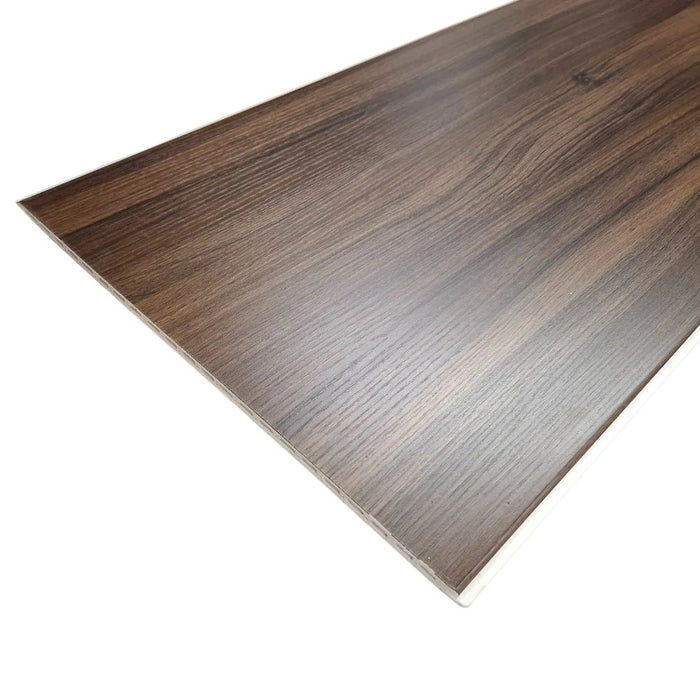 Wpc Walnut Panel Haus - WPC Walnut Wood Effect Flat Wall Panels