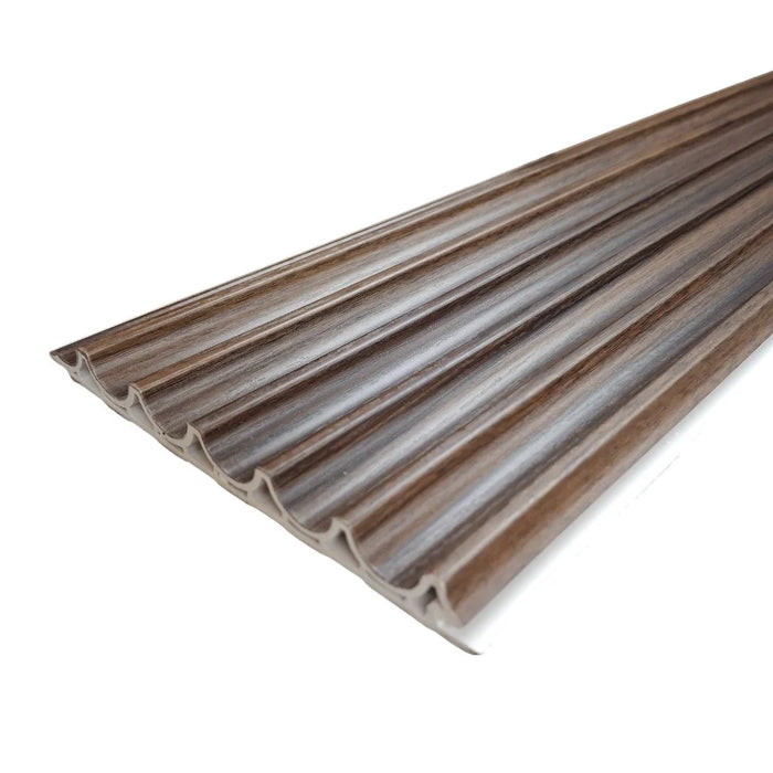 Wpc Walnut Panel Haus - WPC Walnut Wood Effect Wave Wall Panels