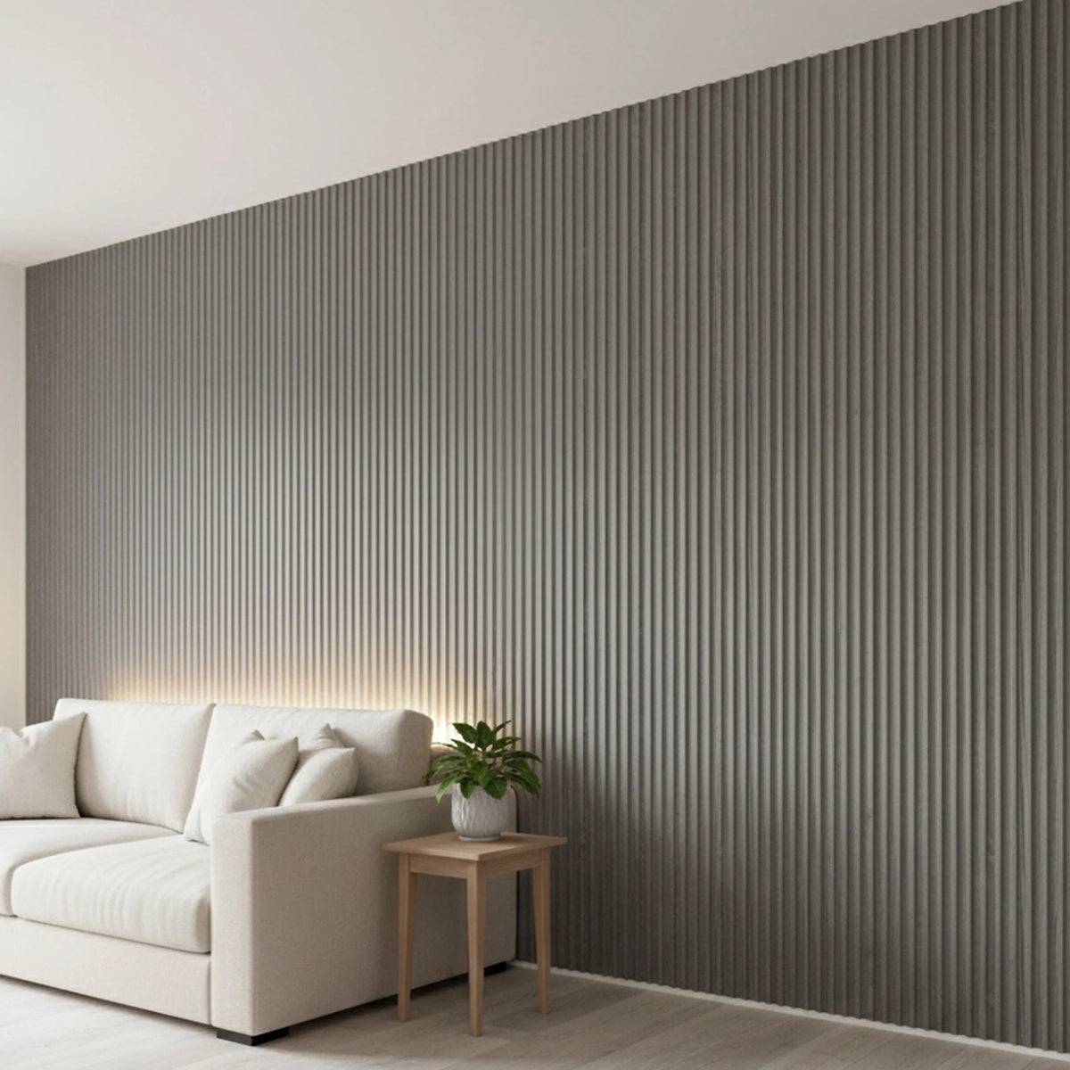 Panel Haus - WPC Grey Oak Wood Effect Wave Wall Panels