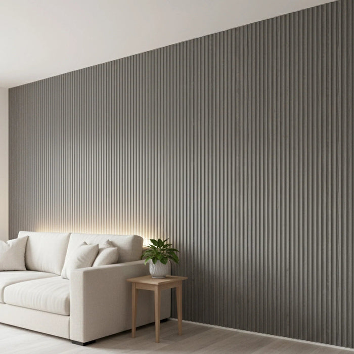 Panel Haus - WPC Grey Oak Wood Effect Wave Wall Panels