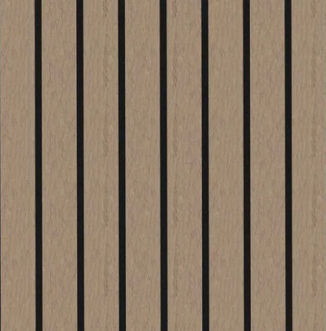 Panel Haus Premium Wide Slat 3-sided Wood Veneer Walnut - 240cm x 30cm (2 pack)