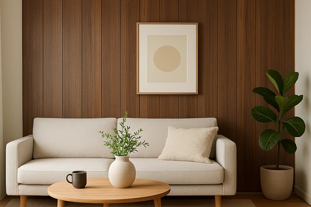 Panel Haus - WPC Walnut Wood Effect Flat Wall Panels
