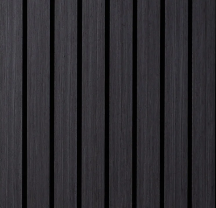 Panel Haus Charcoal Black Oak Wide Slat - 240cm x 60cm