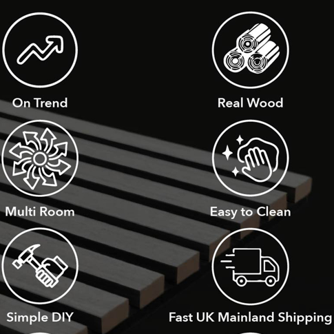 Panel Haus Colour Dove Grey Slat Wall Panel - 240cm x 32cm (2 pack)